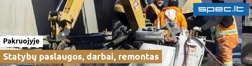 Statybų paslaugos, darbai, remontas Pakruojyje