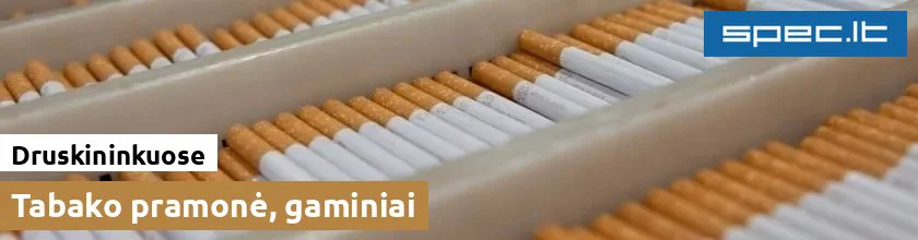 Tabako pramonė, gaminiai Druskininkuose
