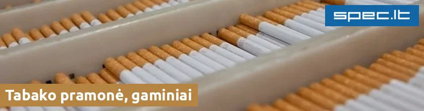 Tabako pramonė, gaminiai | spec.lt