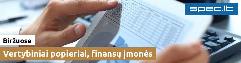 Vertybiniai popieriai, finansų įmonės Biržuose