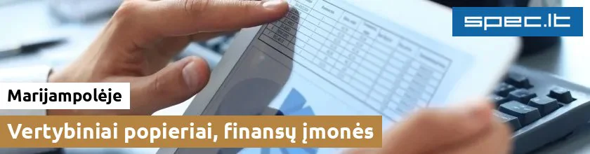 Vertybiniai popieriai, finansų įmonės Marijampolėje