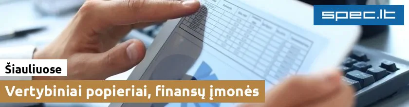 Vertybiniai popieriai, finansų įmonės Šiauliuose | spec.lt