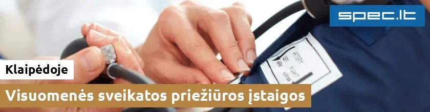 Visuomenės sveikatos priežiūros įstaigos Klaipėdoje | spec.lt