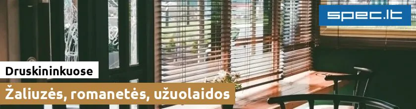 Žaliuzės, romanetės, užuolaidos Druskininkuose | spec.lt
