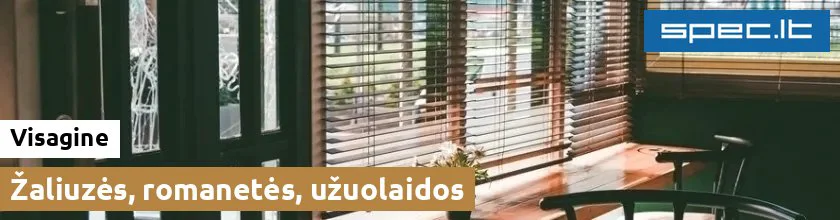 Žaliuzės, romanetės, užuolaidos Visagine | spec.lt